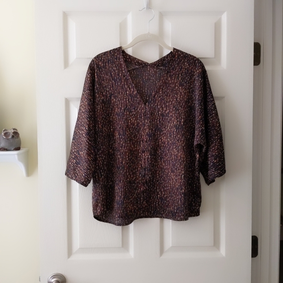 Banana Republic Brown and Black Dolman Sleeve top size S - Picture 11 of 11
